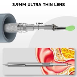 4.5'' IPS Digital Ear Camera HD1080P 3.9mm Ear Sticks Ear Picker 6 LEDs Ear Wax Removal Tool Ear Cleaning Stick For Child Adults
