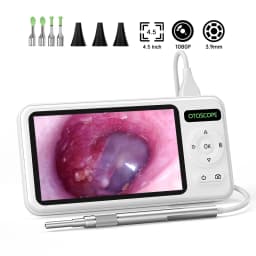4.5'' IPS Digital Ear Camera HD1080P 3.9mm Ear Sticks Ear Picker 6 LEDs Ear Wax Removal Tool Ear Cleaning Stick For Child Adults