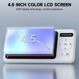 4.5'' IPS Digital Ear Camera HD1080P 3.9mm Ear Sticks Ear Picker 6 LEDs Ear Wax Removal Tool Ear Cleaning Stick For Child Adults