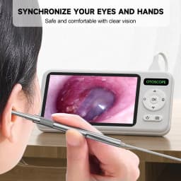 4.5'' IPS Digital Ear Camera HD1080P 3.9mm Ear Sticks Ear Picker 6 LEDs Ear Wax Removal Tool Ear Cleaning Stick For Child Adults
