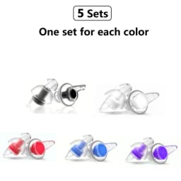 High Fidelity Ear Plugs for Concerts, Reusable Noise Cancelling Concert Earplugs for Musicians, Motorcycle, Music Festival