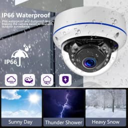Samrt Life Ultra HD 6MP POE Camera Human Detect Dome Outdoor Audio IP Camera IR NightVision for TUYA POE NVR Surveillance System