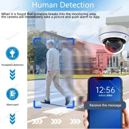Samrt Life Ultra HD 6MP POE Camera Human Detect Dome Outdoor Audio IP Camera IR NightVision for TUYA POE NVR Surveillance System