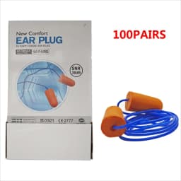 SAFETREE 10sets Disposable PU Taper Cored Ear Plug with cable Working Sleeping Travel Using Noise Reduction Rope EarplugsNo lost