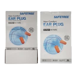 SAFETREE 10sets Disposable PU Taper Cored Ear Plug with cable Working Sleeping Travel Using Noise Reduction Rope EarplugsNo lost