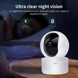 8MP 4K WiFi Security Indoor Camera 5X Digital Zoom Pan Tilt IP Camera Ai Automatic Tracking Night Vision Intercom Security