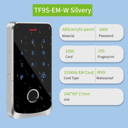 Access Control System IP67 Waterproof RFID EM Door Lock Opener Keypad Backlight Touch Screen Wiegand 26 34 Card Reader