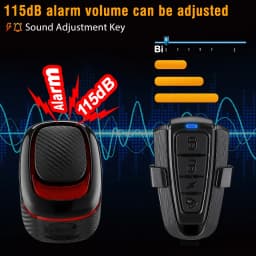 Bicycle Alarm Taillight Anti Theft Bike Light Smart Auto Brake Sensing Remote Control USB Charging Waterproof Lamp