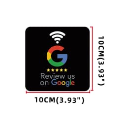 Big Review Us on Google Reviews 13.56MHz Programmable Waterproof NFC Tap Card NT/AG213 144bytes NFC-Enabled Google Reviews Cards