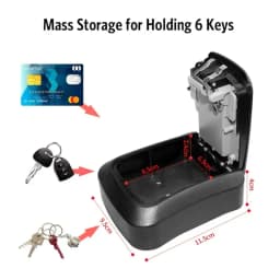 Tuya/TTlock Smart Password Key Box Outdoor IP65 Waterproof Anti-theft Box Safe Security Intelligent ABS/Metal Smart Wall Mount