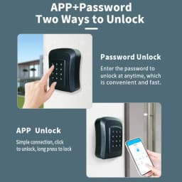 Tuya/TTlock Smart Password Key Box Outdoor IP65 Waterproof Anti-theft Box Safe Security Intelligent ABS/Metal Smart Wall Mount
