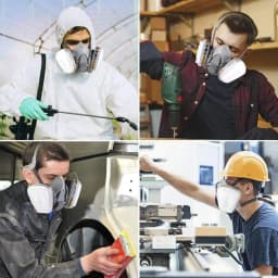 Gas Mask 6200 Set Vehicle Painting Spray with Cartridge Box 6001/6002 Orgainc Acid Vapors 5N11 Filters Dust-proof Mining