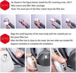Gas Mask 6200 Set Vehicle Painting Spray with Cartridge Box 6001/6002 Orgainc Acid Vapors 5N11 Filters Dust-proof Mining