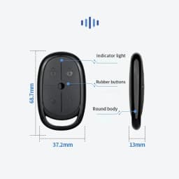 1-5pcs 433MHz Four-Key Copy Wireless Remote Control for Electric Garage Access Electric Lane Gate Battery Powered Self Copy Remo
