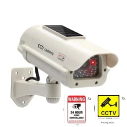 Solar Powered Waterproof Fake Camera Red Flashing Leds For Home Office Surveillance System Scare Theft Dummy CCD Security Camera