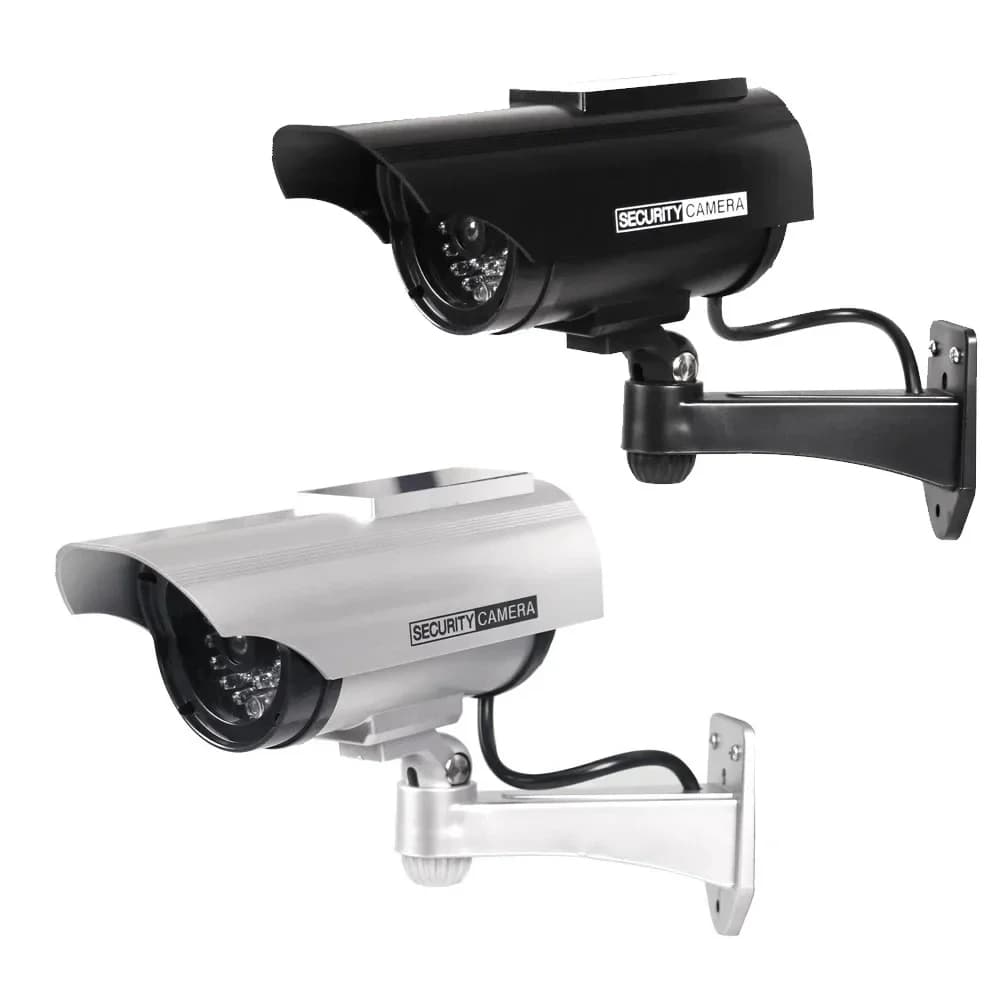 Solar Powered Waterproof Fake Camera Red Flashing Leds For Home Office Surveillance System Scare Theft Dummy CCD Security Camera