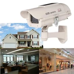 Solar Powered Waterproof Fake Camera Red Flashing Leds For Home Office Surveillance System Scare Theft Dummy CCD Security Camera