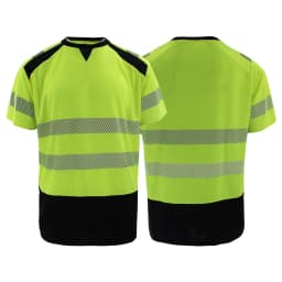 New Arrival Short Sleeve Safety T Shirt Orange High Visibility Reflective Shirt with Pockets Hi Vis Work Shirt