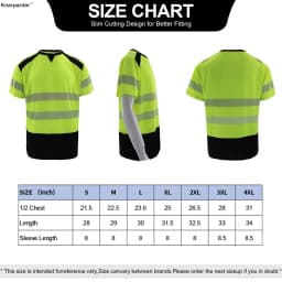 New Arrival Short Sleeve Safety T Shirt Orange High Visibility Reflective Shirt with Pockets Hi Vis Work Shirt
