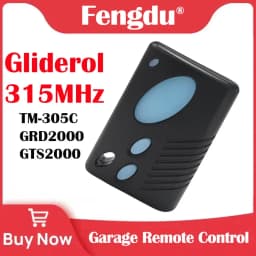 Remote Control Gliderol TM-305C 315MHz Compatible with GRD2000 GTS2000 Garage Door Opener Hand Transmitter