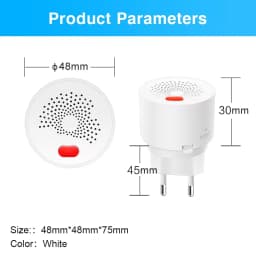 Smart Gas Monitoring, Real-Time Detection, Safeguard Your Home, Tuya Zigbee Gas Detector, Compatible With Alexa And Google Home.