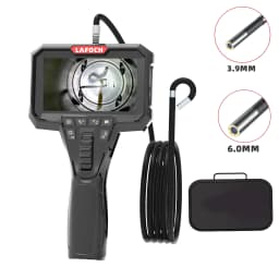 Articulating Borescope with 4.3'' Monitor 1080P 3.9MM HD Steerable Endoscope Camera with Articulated Probe For Engine Inspect