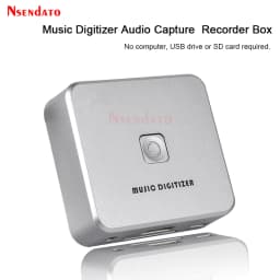 EZCAP 241 Music Digitizer Audio Capture Recorder Box Convert old analog Music Cassette Player to MP3 SD Card USB Flash Disk File
