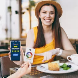 1Pc Reusable Review Tap Card Google Reviews Tap NFC Card Review Us on Google Tap Card Enhances SEO Saves Time User-Friendly