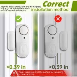 KERUI Door Window Magnets Sensor Detector with Battery 100dB Door Sensor Wireless Security Alarm for Home Working Independently