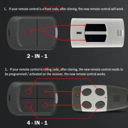 Multi Frequency Garage Door Electric Gate Remote Control Duplicator Opener 280MHz-868MHz 433MHz Code Grabber Clone Transmitter