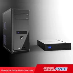 2.5 Inch To 3.5 Inch Internal Floppy Bay SATA III 6Gbps Tray-LESS Mobile Rack for 2.5" HDD SSD Hard Drive Backplane Enclosure