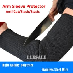 1/Pair Anti-Cut Arm Sleeves Hand Protector Cut Resistant Armband Stainless Steel Wire For Repair Carry Woodwood Factory Safety