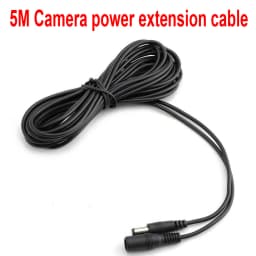 JIENUO DC 12V Power Adapter Extension Cable 5.5*2.1mm Male Female Power Cord Extend Wire 5M For Wireless CCTV Camera Wifi Router