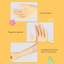 New Thickening 26CM Kids Work Gloves Rubber Red Yellow Blue Child Househeld Gloves Sleeveless Cleaning Gloves Washing Dishes