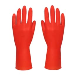 New Thickening 26CM Kids Work Gloves Rubber Red Yellow Blue Child Househeld Gloves Sleeveless Cleaning Gloves Washing Dishes