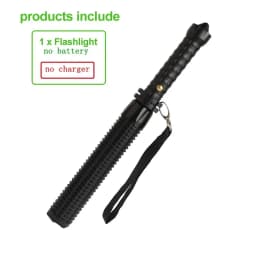 KDULIT Wolf Tooth Stick Flashlight Strong Light Charging Outdoor Super Bright Multi Functional Telescopic Self Defense Window