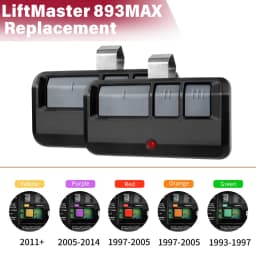 Liftmaster 893MAX With a Metal Clip for Garage Door Opener Remote 893LM 891LM 371LM 971LM 315MHZ 390MHZ