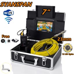 DVR/WiFi 20/30/50/100M Pipe Inspection Camera SYANSPAN 7"/9" Monitor HD 1000TVL Waterproof IP68 Drain Sewer Industrial Endoscope