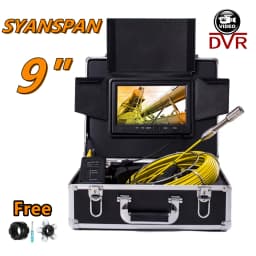 DVR/WiFi 20/30/50/100M Pipe Inspection Camera SYANSPAN 7"/9" Monitor HD 1000TVL Waterproof IP68 Drain Sewer Industrial Endoscope