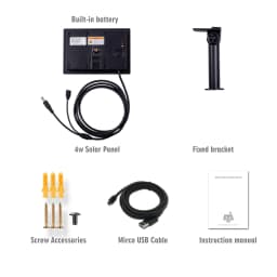 4W Solar Panel Waterproof IP66 Outdoor 2m Cable Charger USB TypeC 5V DC12V Powered Security WIFI Hunting Camera Or Tuya Sensors