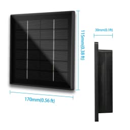 4W Solar Panel Waterproof IP66 Outdoor 2m Cable Charger USB TypeC 5V DC12V Powered Security WIFI Hunting Camera Or Tuya Sensors
