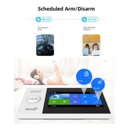 Mulo Smart Home WIFI Wireless Home Alarm System PG107 Tuya 4G Burglar Security Alarm Support Alexa & Google Suitable For Garage