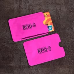 10pcs Anti-Scan Protection Card Sleeve Anti-magnetic Aluminum Foil Portable Bank Card Holder Credit NFC RFID Card Protector Case