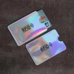 10pcs Anti-Scan Protection Card Sleeve Anti-magnetic Aluminum Foil Portable Bank Card Holder Credit NFC RFID Card Protector Case