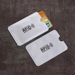 10pcs Anti-Scan Protection Card Sleeve Anti-magnetic Aluminum Foil Portable Bank Card Holder Credit NFC RFID Card Protector Case
