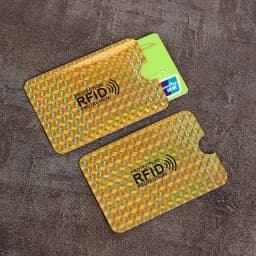 10pcs Anti-Scan Protection Card Sleeve Anti-magnetic Aluminum Foil Portable Bank Card Holder Credit NFC RFID Card Protector Case