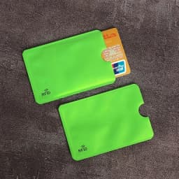 10pcs Anti-Scan Protection Card Sleeve Anti-magnetic Aluminum Foil Portable Bank Card Holder Credit NFC RFID Card Protector Case