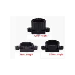 DIY M12 Lens Base 18mm Mounting Hole Spacing 6mm 8.5mm 12mm High Plastic Lens Holder PCB Board Module Lens Mount Connector