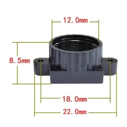 DIY M12 Lens Base 18mm Mounting Hole Spacing 6mm 8.5mm 12mm High Plastic Lens Holder PCB Board Module Lens Mount Connector