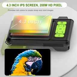 Industrial Endoscope 4.3'' IPS Screen Autofocus Camera HD1080P Single Dual Triple Lens USB Probe Car Inspection Borescope LEDs